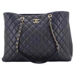 Chanel Classic CC Shopping Tote Quilted Caviar Large