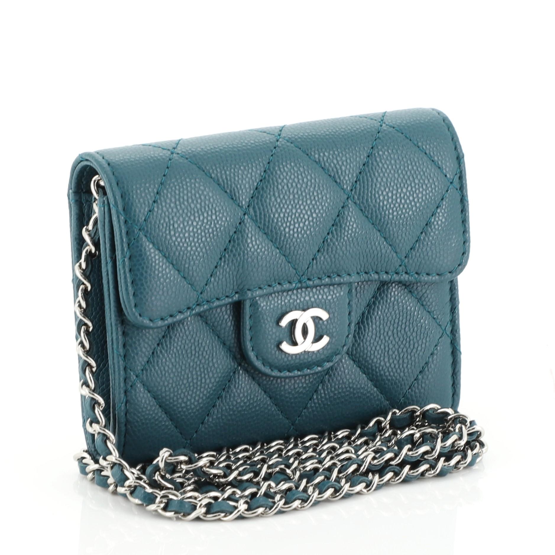 Chanel classic clutch on chain top