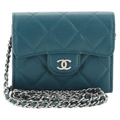 Chanel Classic Clutch with Chain Quilted Caviar Mini