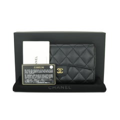 CHANEL Classic Continental Long Flap Wallet Black Caviar with Gold Hardware 2016