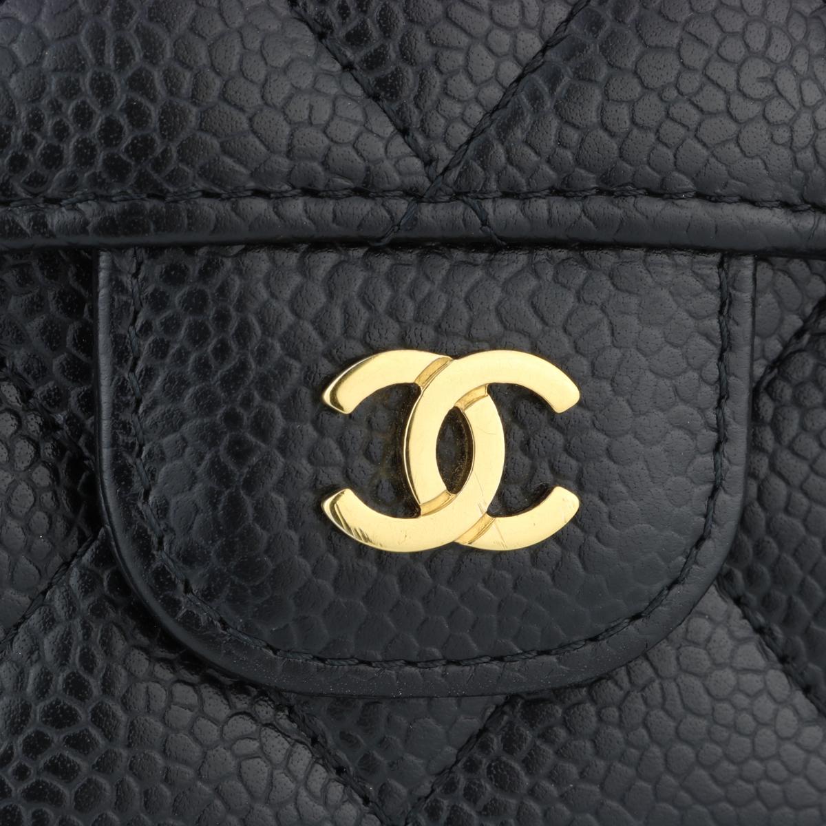 chanel long wallet caviar