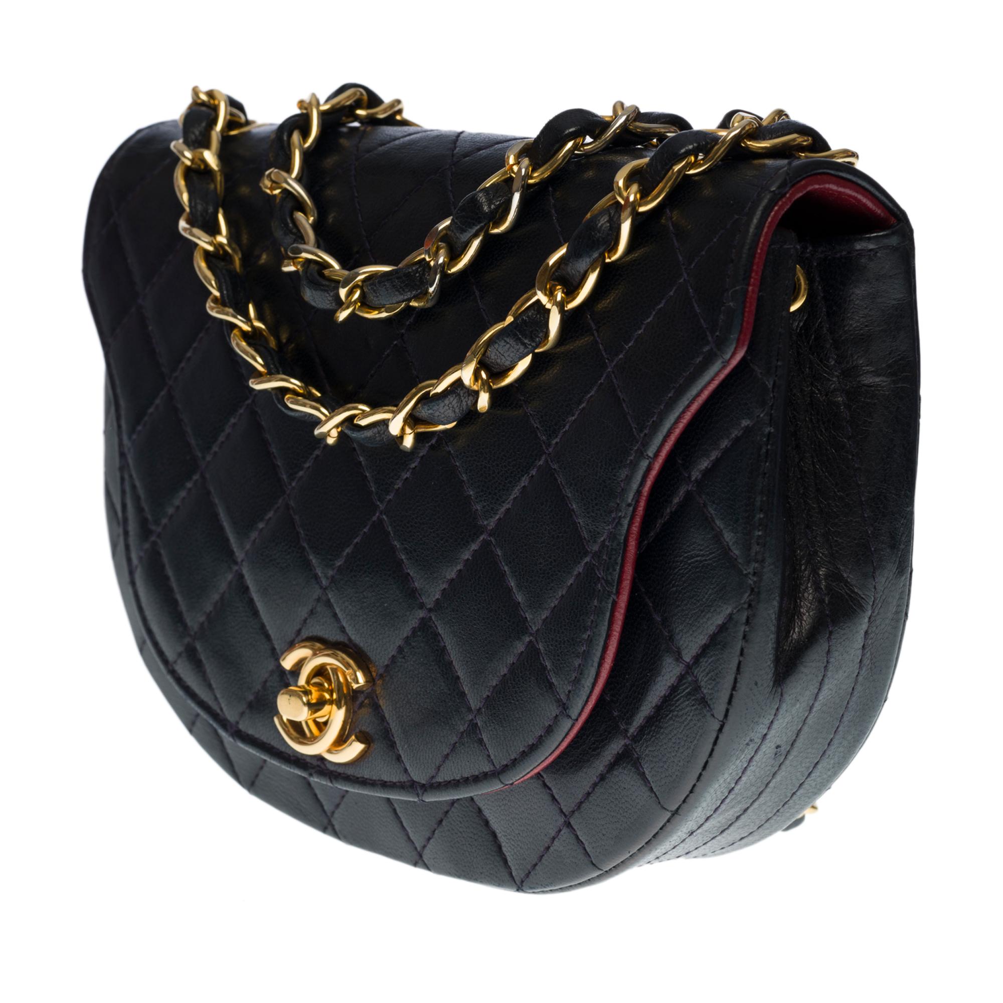 chanel classic flap navy blue