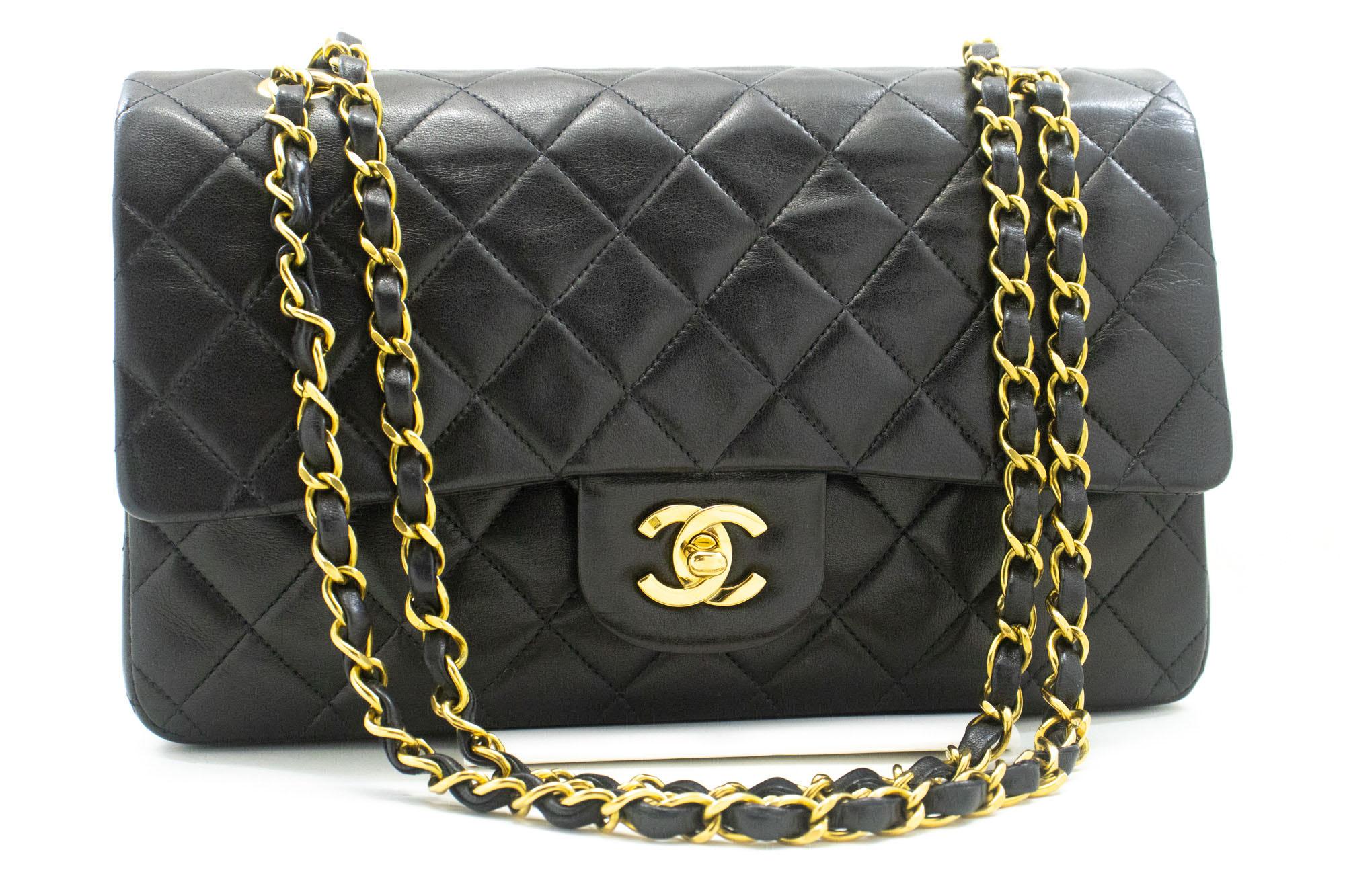 An authentic CHANEL Classic Double Flap 10