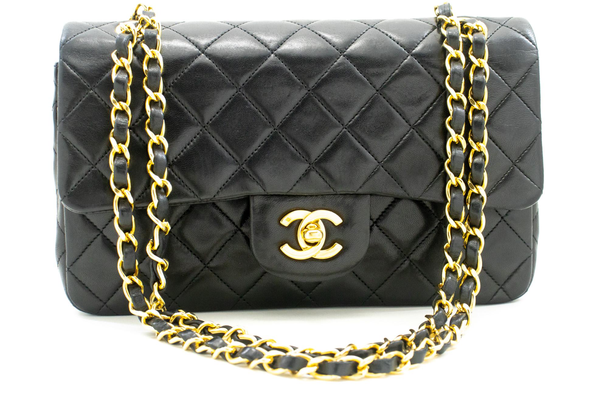 An authentic CHANEL Classic Double Flap 9