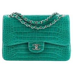Jumbo Chanel Alligator Handbag - 4 For Sale on 1stDibs