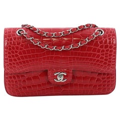 Chanel Classic Double Flap Bag Alligator Medium