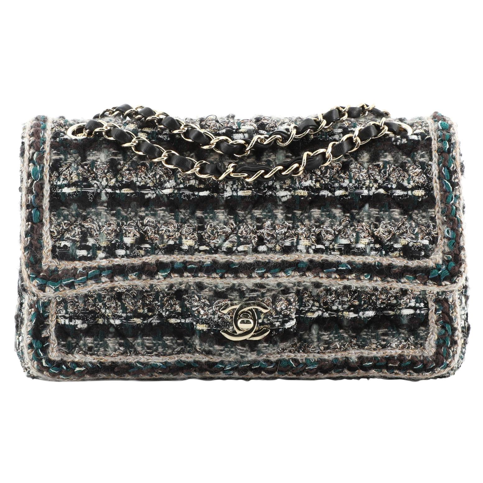 CHANEL Tweed JUMBO Bag Timeless Multicolour - Chelsea Vintage Couture