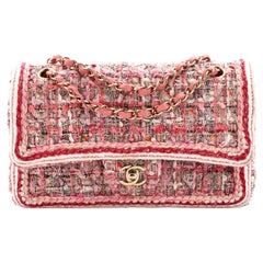 Chanel Classic Double Flap Bag Braided Quilted Tweed Medium Chanel Classic Double Flap Bag Braided Quilted Tweed Medium