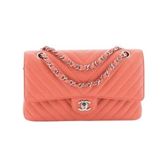 Chanel Classic Double Flap Bag Chevron Caviar Medium