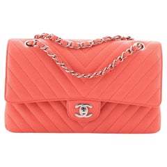 Chanel Classic Double Flap Bag Chevron Caviar Medium