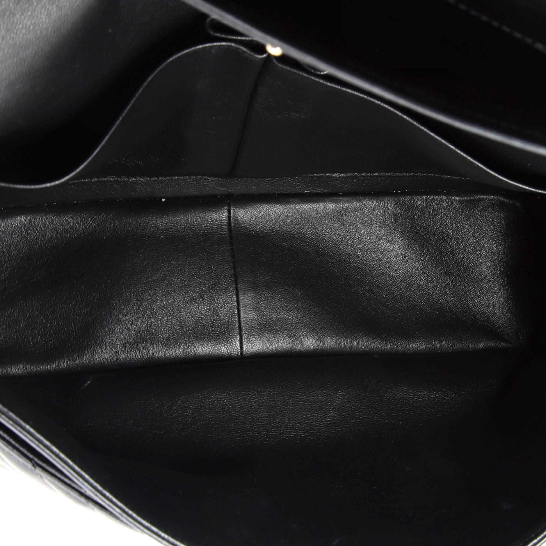 Chanel Classic Double Flap Bag Chevron Lambskin Jumbo 1