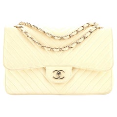 Chanel Classic Double Flap Bag Chevron Lambskin - 11 For Sale on 1stDibs