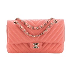 Chanel Classic Double Flap Bag Chevron Lambskin Medium