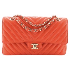 Chanel Classic Double Flap Bag Chevron Lambskin Medium