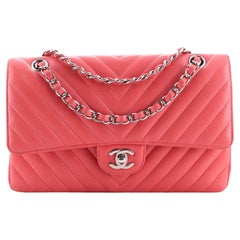 Chanel Classic Double Flap Bag Chevron Lambskin Medium