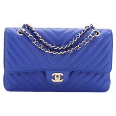 Chanel Classic Double Flap Bag Chevron Lambskin Medium