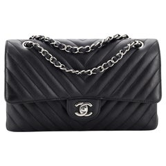 Chanel Classic Double Flap Bag Chevron Lambskin Medium