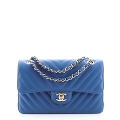 Chanel Classic Double Flap Bag Chevron Lambskin Small