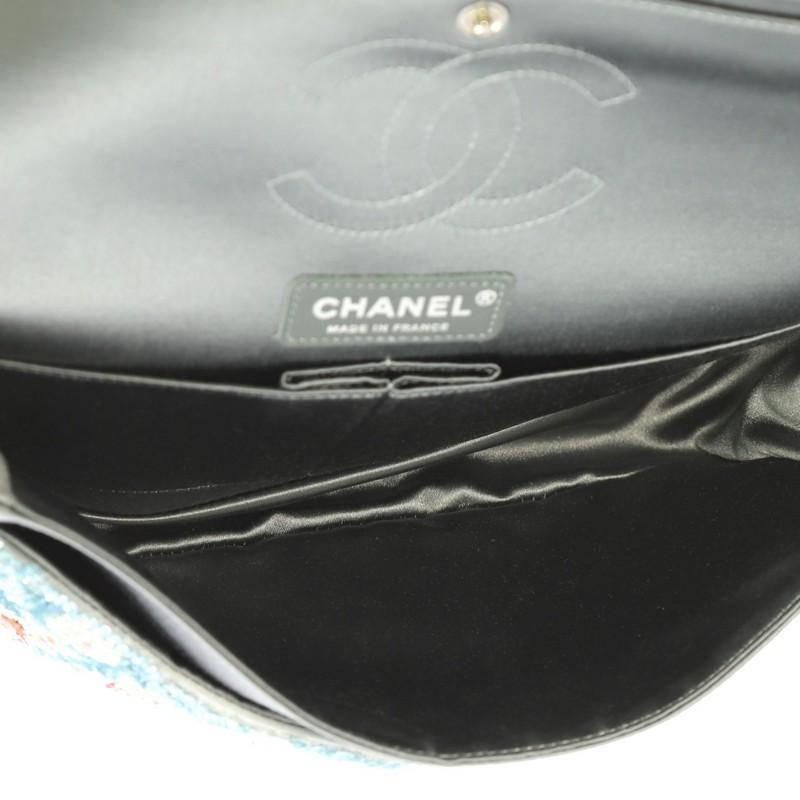Chanel Classic Double Flap Bag Embellished Sequins and Pearls Medium In Good Condition In NY, NY