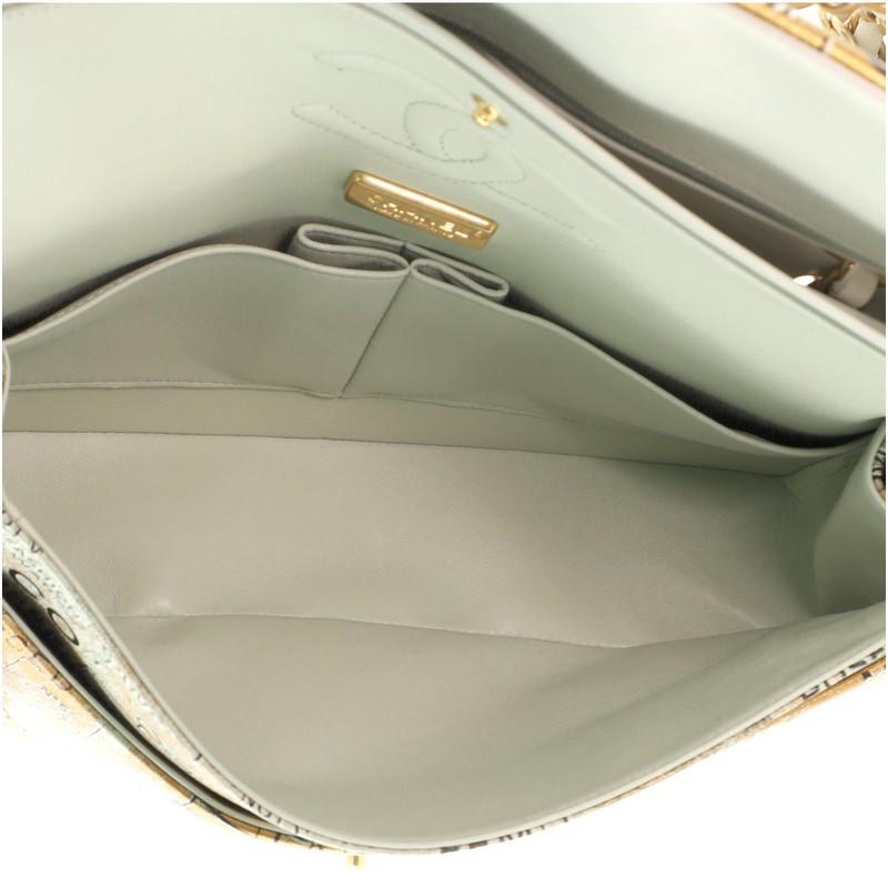 Chanel Classic Double Flap Tasche handbemaltes Lammfell Medium 1