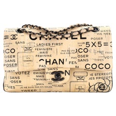 Chanel Classic Double Flap Bag Hand Painted Lambskin Medium