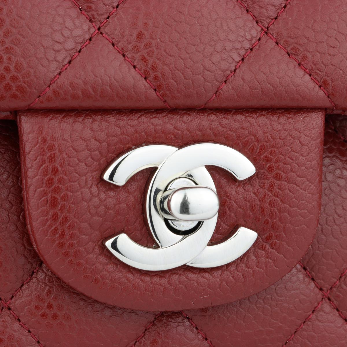 burgundy chanel bag