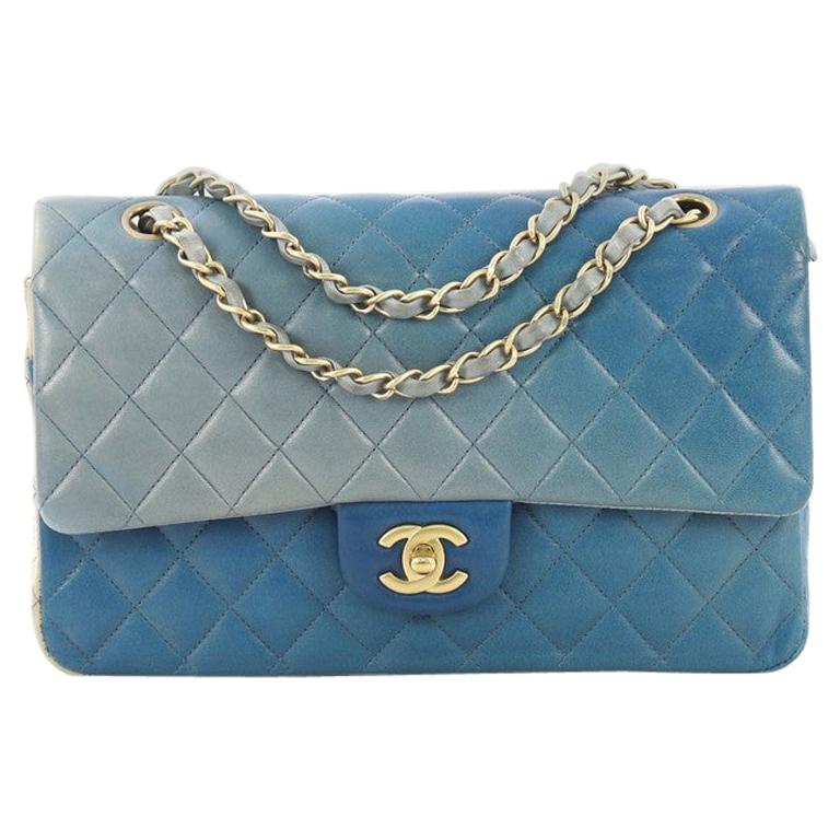 Chanel Classic Double Flap Bag Ombre Quilted Lambskin Medium