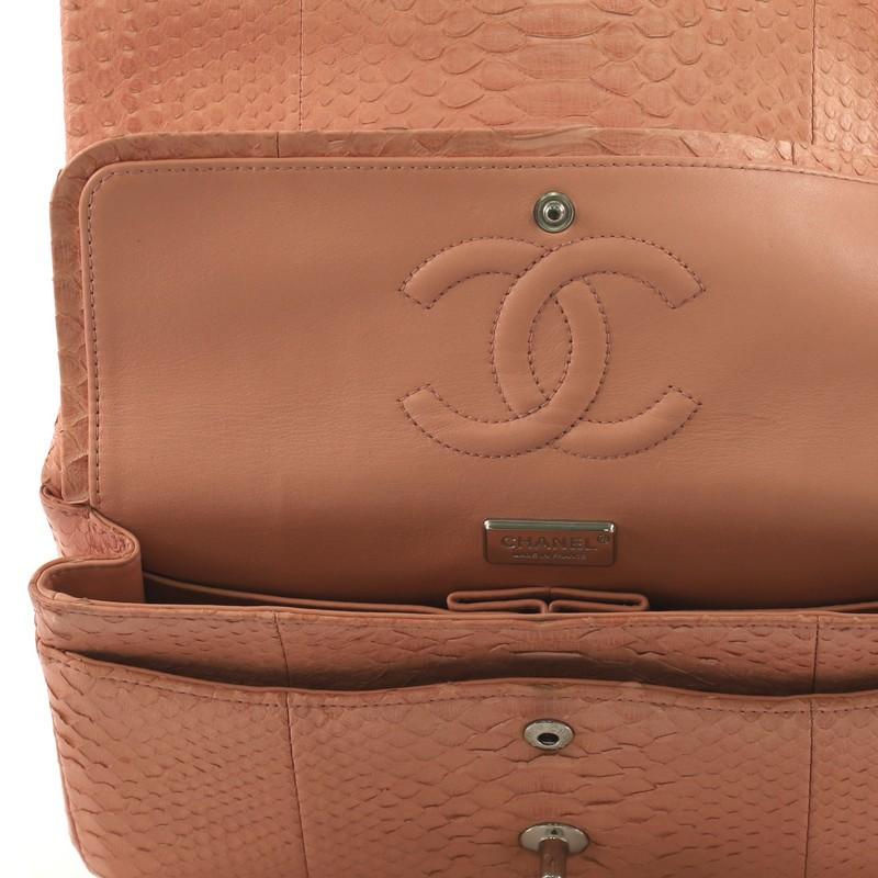 Chanel Classic Double Flap Bag Python Medium 5
