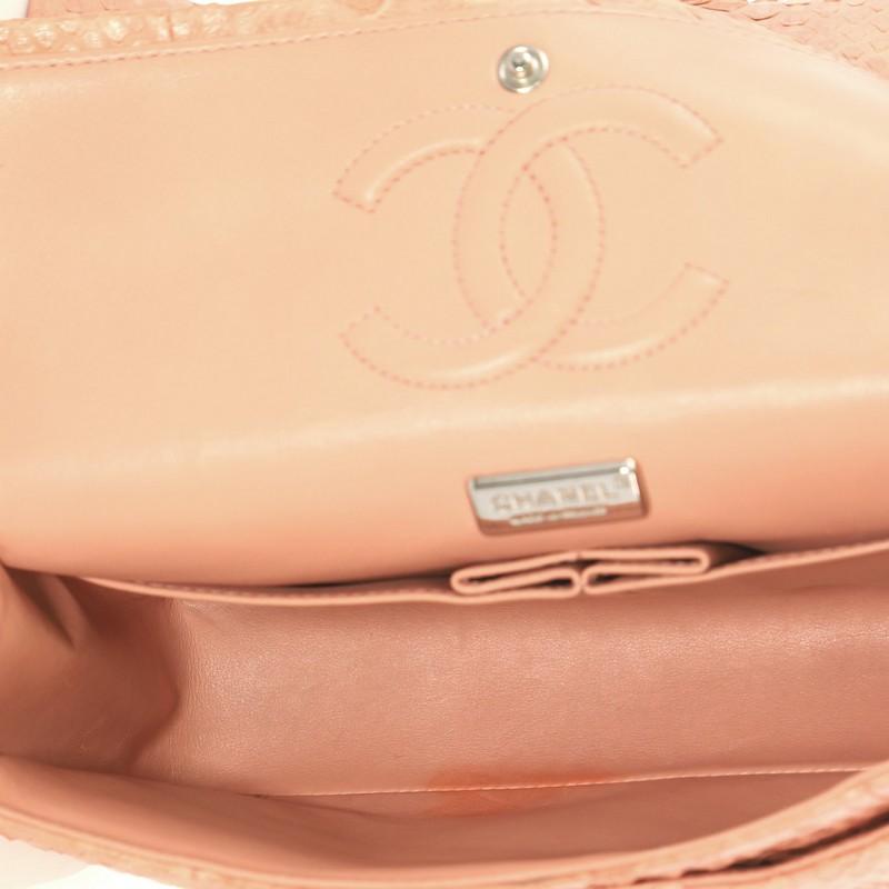 Chanel Classic Double Flap Bag Python Medium  6