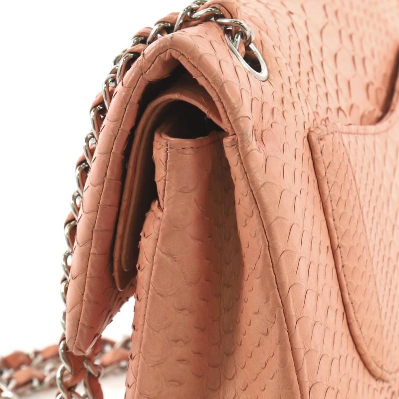 Chanel Classic Double Flap Bag Python Medium  3
