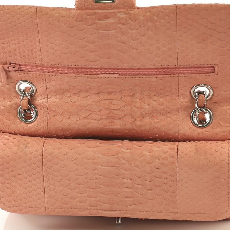 Chanel Classic Double Flap Bag Python Medium  4