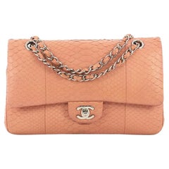 Chanel Classic Double Flap Bag Python Medium