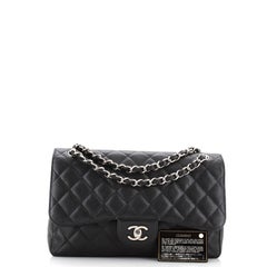 Chanel Classic Double Flap Bag Quilted Caviar Jumbo