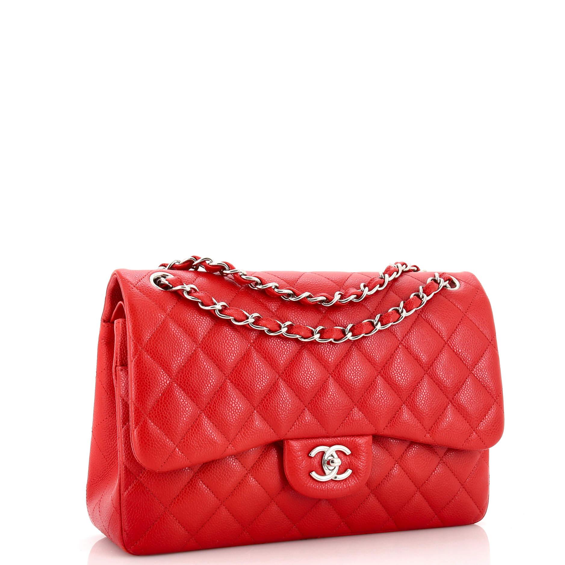 Chanel Classic Double Flap Bag Quilted Caviar Jumbo For Sale at 1stDibs