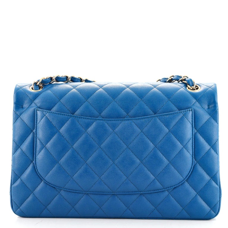 Chanel Classic Double Flap Bag Quilted Caviar Jumbo at 1stDibs