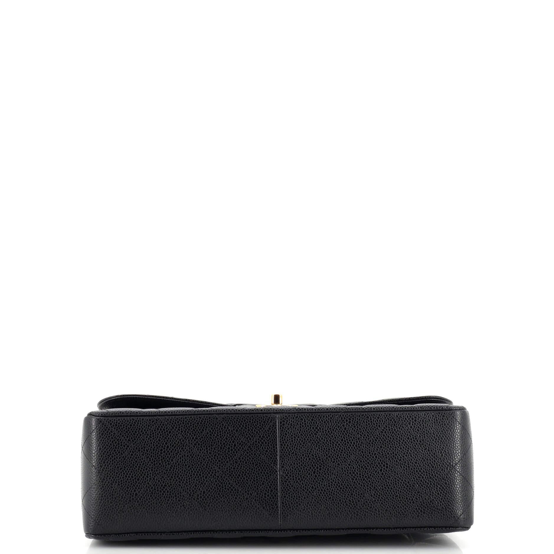 Chanel Classic Double Flap Bag Quilted Caviar Jumbo For Sale at 1stDibs