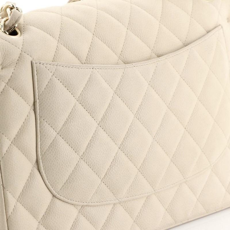 Chanel Classic Double Flap Bag Quilted Caviar Jumbo 2