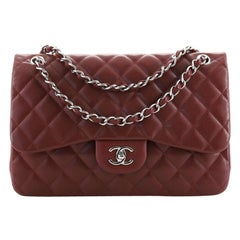 Chanel Classic Double Flap Bag Quilted Caviar Jumbo