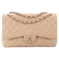 Chanel Classic Double Flap Bag Quilted Caviar Jumbo