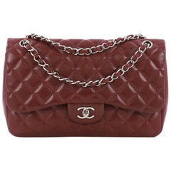 Chanel Classic Double Flap Bag Quilted Caviar Jumbo