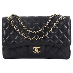 Chanel Classic Double Flap Bag Quilted Caviar Jumbo Chanel Classic Double Flap Bag Quilted Caviar Jumbo