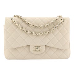 Chanel Classic Double Flap Bag Quilted Caviar Jumbo