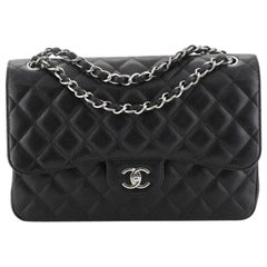 Chanel Classic Double Flap Bag Quilted Caviar Jumbo Chanel Classic Double Flap Bag Quilted Caviar Jumbo