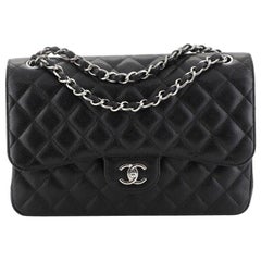 Chanel Classic Double Flap Bag Quilted Caviar Jumbo Chanel Classic Double Flap Bag Quilted Caviar Jumbo