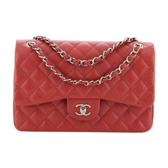 Chanel Classic Double Flap Bag Quilted Caviar Jumbo