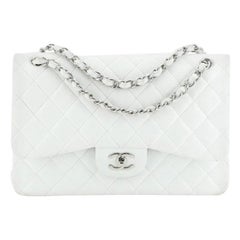 Chanel Classic Double Flap Bag Quilted Caviar Jumbo