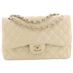 Chanel Classic Double Flap Bag Quilted Caviar Jumbo