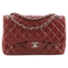Chanel Classic Double Flap Bag Quilted Caviar Jumbo