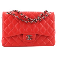 Chanel Classic Double Flap Bag Quilted Caviar Jumbo