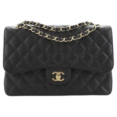 Chanel Classic Double Flap Bag Quilted Caviar Jumbo Chanel Classic Double Flap Bag Quilted Caviar Jumbo